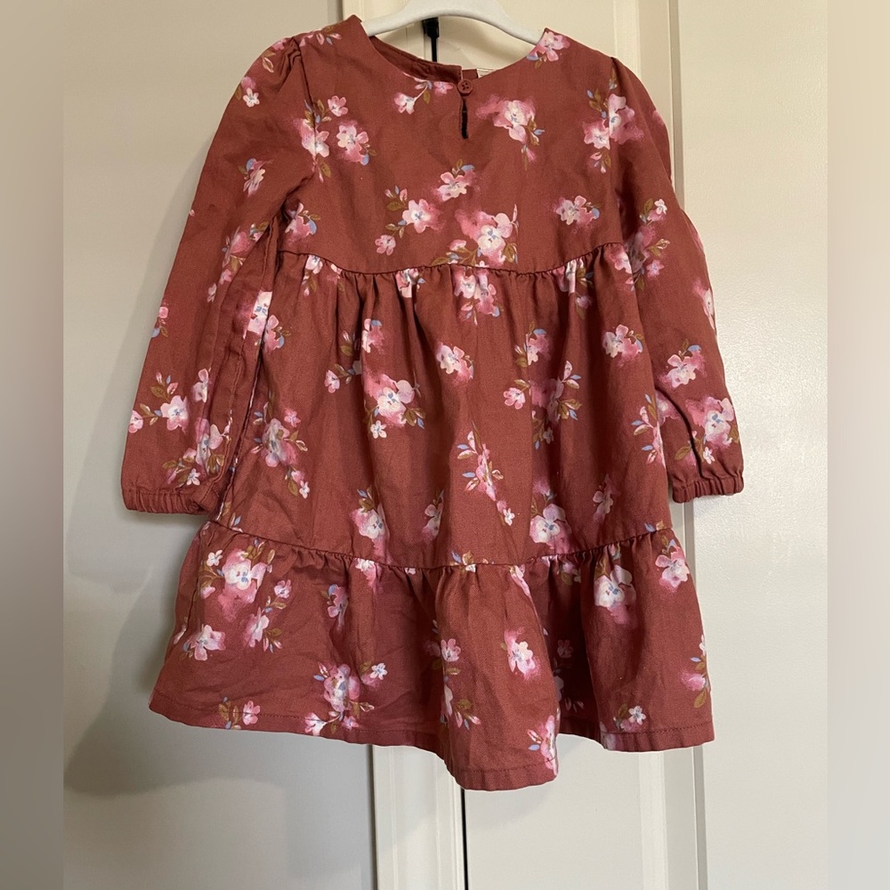 OshKosh B’gosh Toddler Girls Long Sleeve A Line Dress, Size 2T